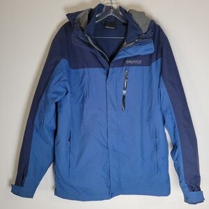 Mens Marmot Bastione Component 3-in-1 Jacket Royal Blue/ Navy with Liner Size M